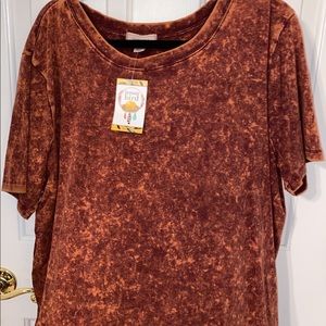 Distressed Burnt Orange Tshirt